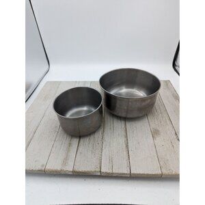 Set of 2 Trend Stainless Steel Mixing Bowl Serving Small 5 1/2" 4"